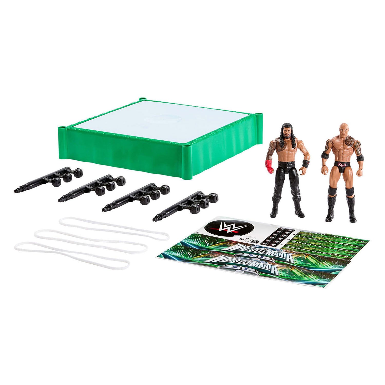 Mattel - Wwe vechtring met 2 speelfiguren