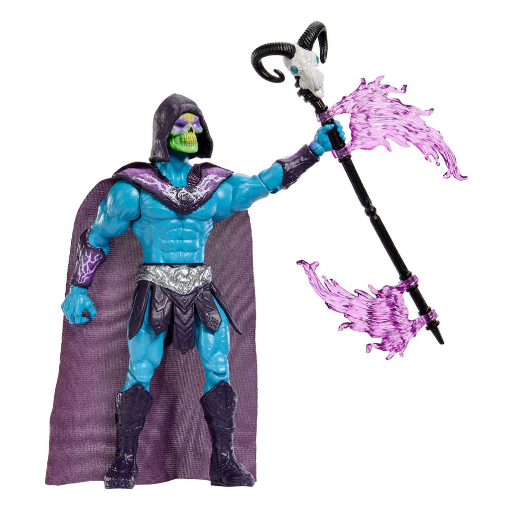 Masters of the universe 2026 filmfiguurtje skeletor - met staf der verwoesting voorzien van een draai- en loslaatfunctie