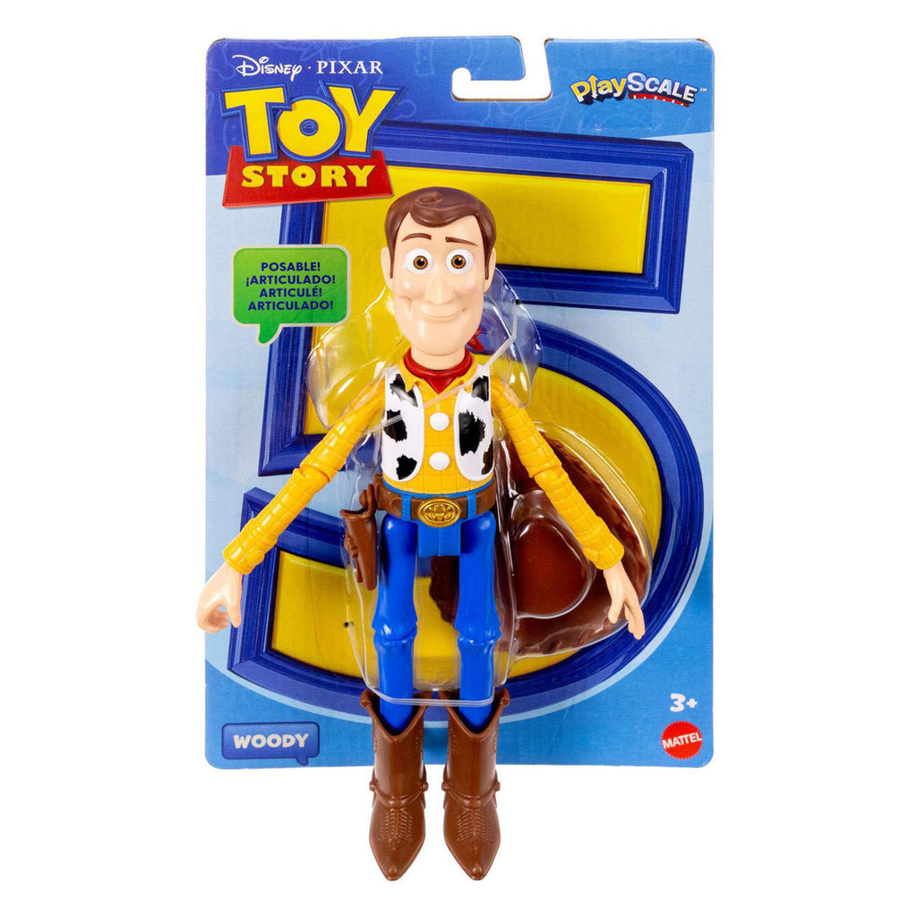 Mattel disney en pixar toy story woody figuur cowboy-sheriff - 14 beweegbare gewrichten