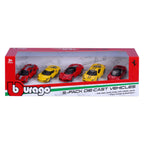 - Burago Ferrari Die Cast Auto's 1:64 - 5st.
