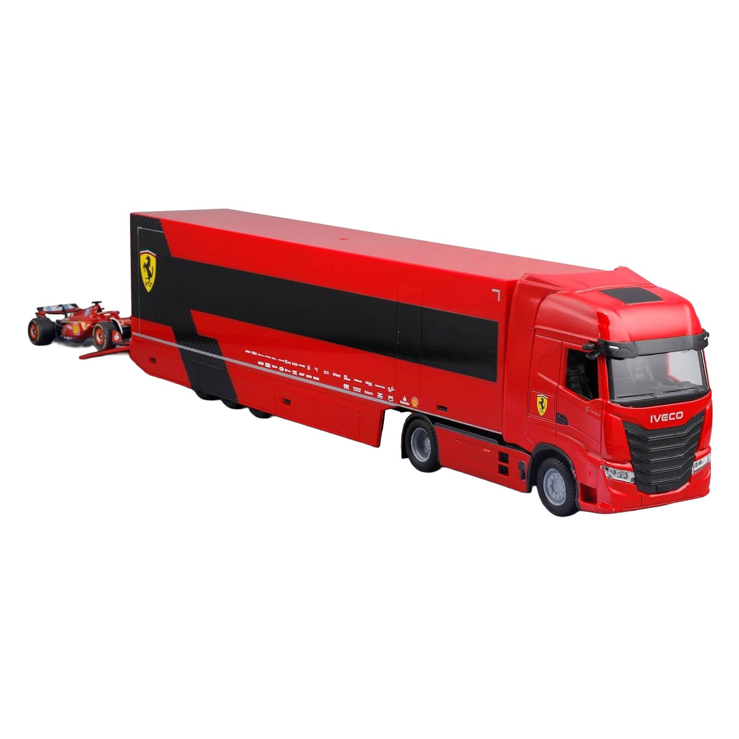 - Burago Iveco Scuderia Ferrari Vrachtwagen - 1:43