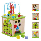 - Activiteitenkubus met Kralenspiraal - 25x25x45cm