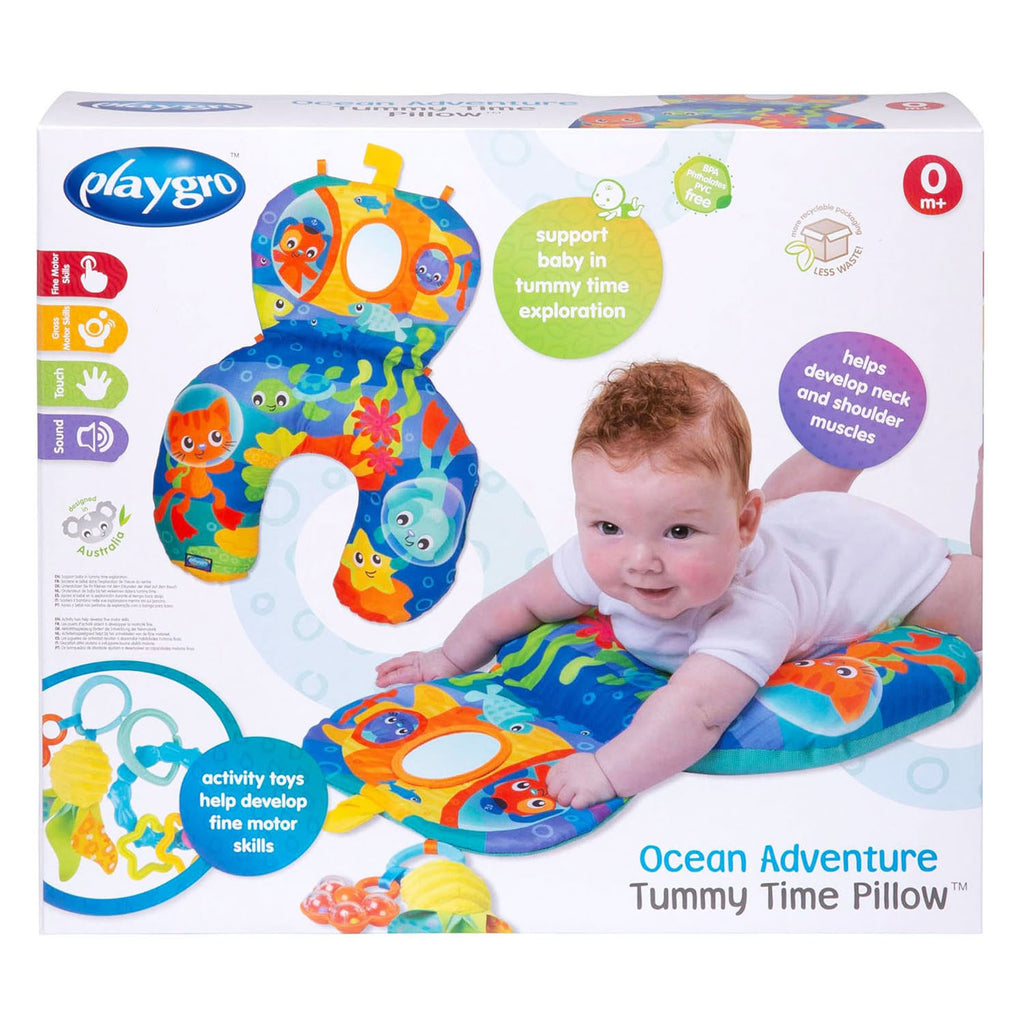 - Ocean Tummy Time Activiteitenkussen