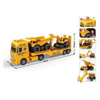 - Dieplader met Dump Truck en Graafmachine - 54cm
