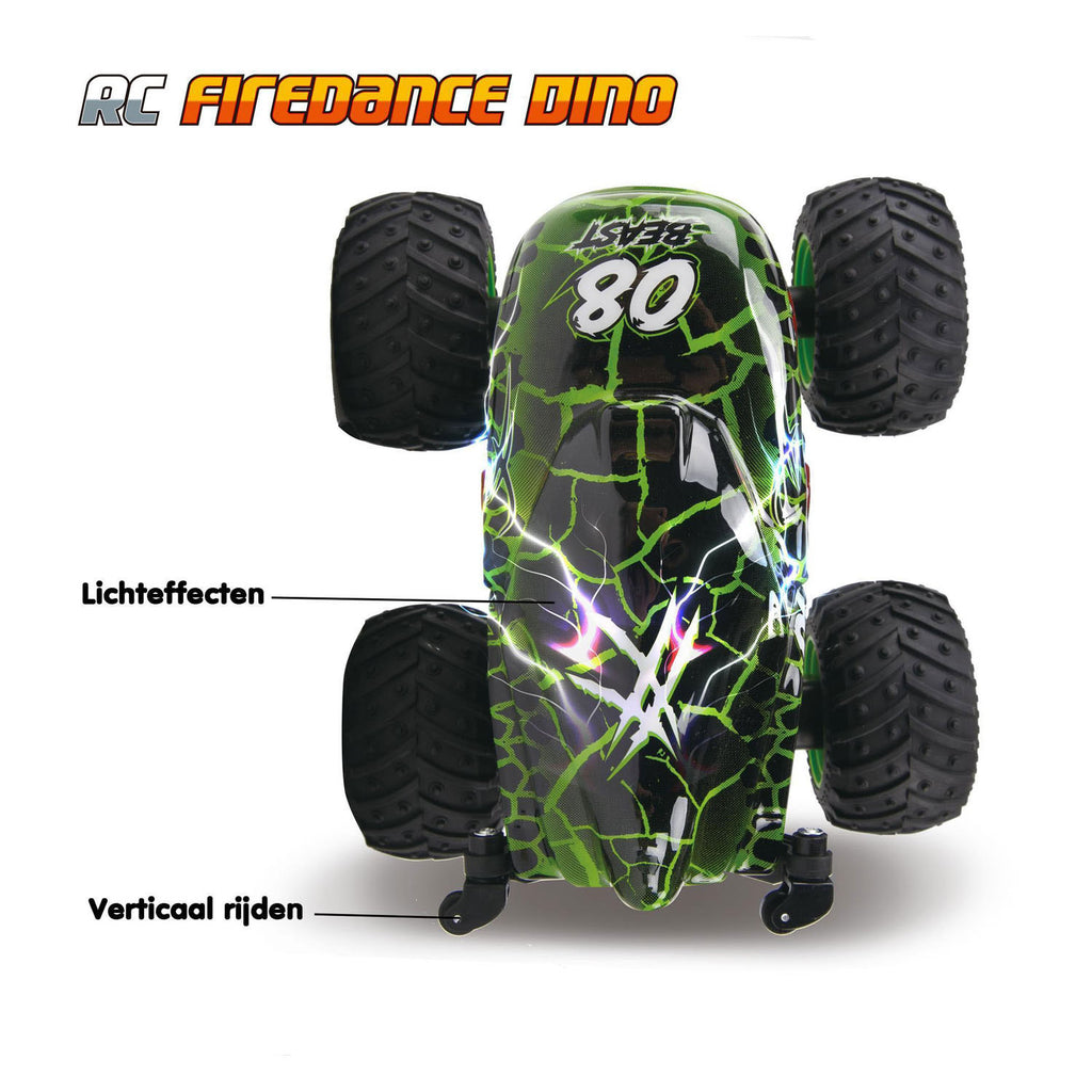 Rc - Rc bestuurbare 2.4ghz firedance dino stuntauto - 1:20
