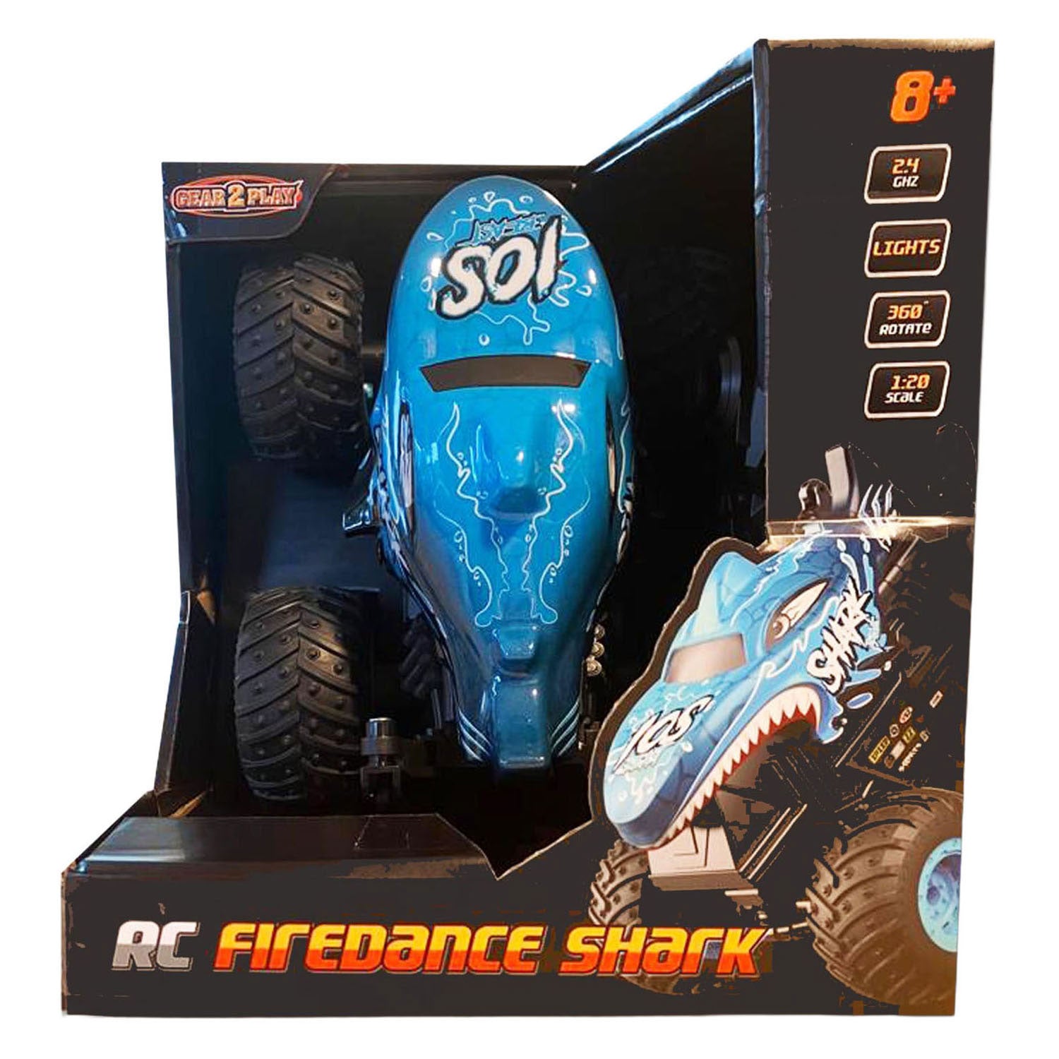 Gear2Play - Gear2 Rc firedance shark stuntauto 1:20
