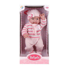 - Baby met Roze Outfit en Muts - 45cm