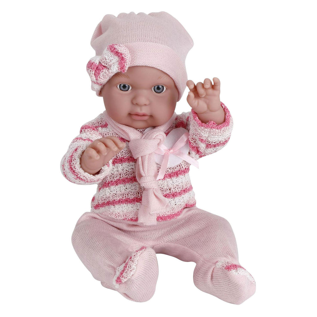 - Baby met Roze Outfit en Muts - 45cm