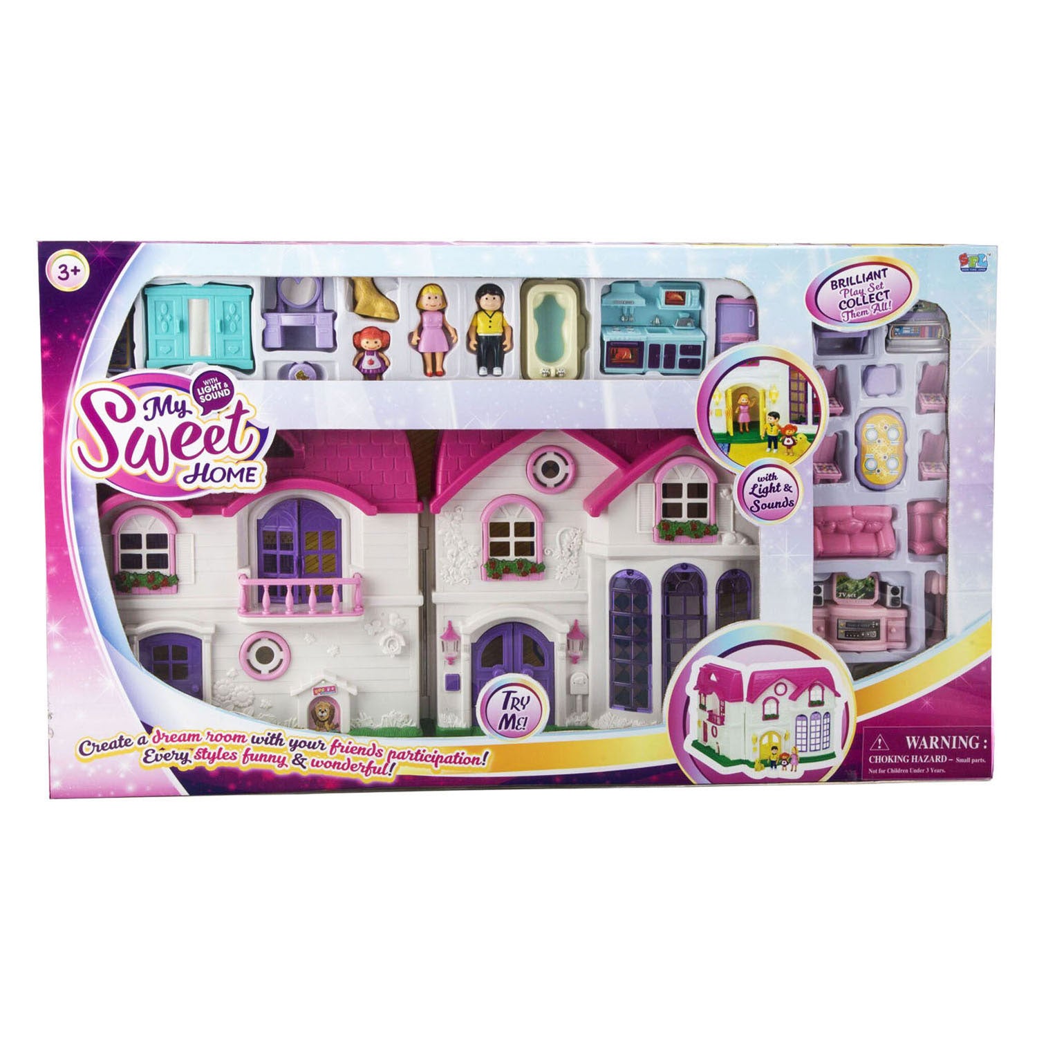 - My Sweet Home Poppenhuis met Licht en Geluid