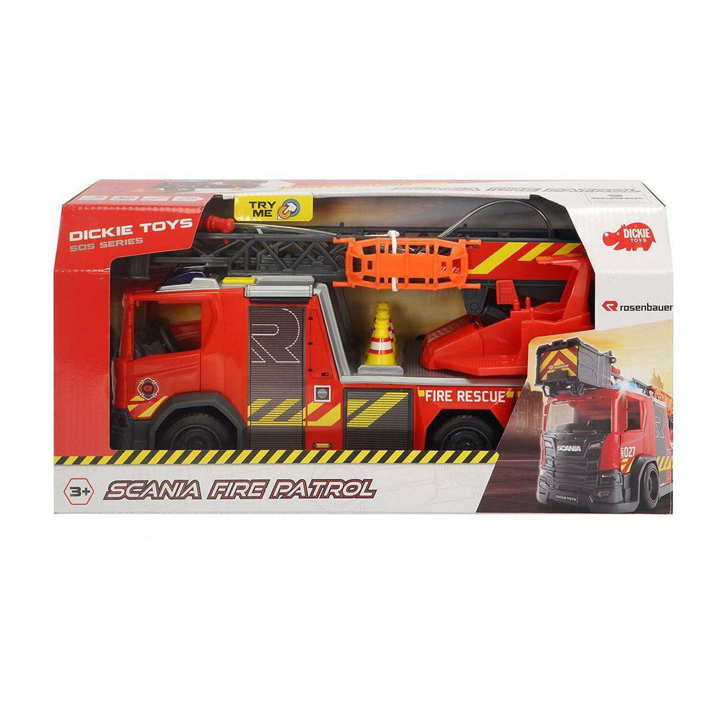 Dickie - Dickie scania brandweerwagen met licht en geluid - 35cm