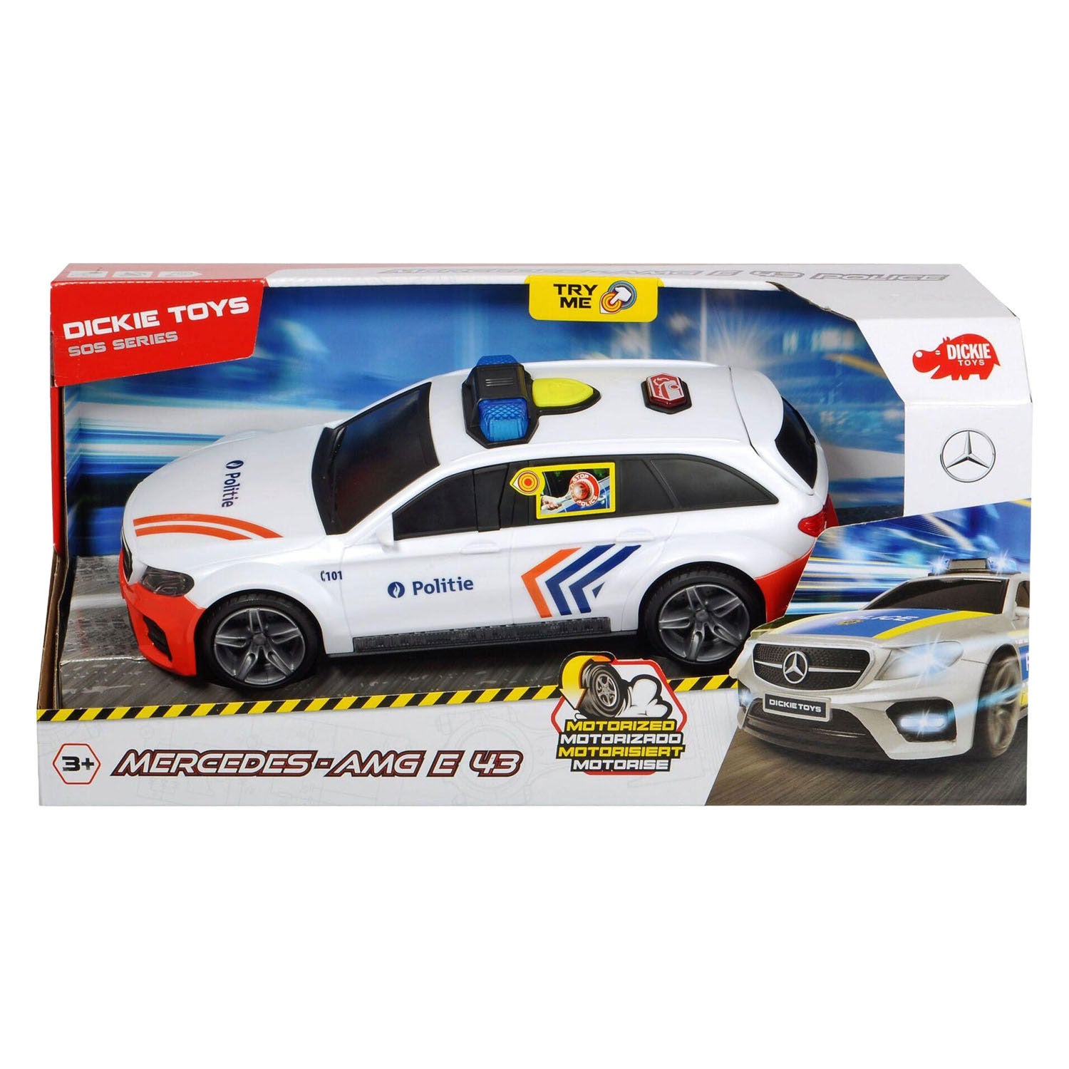 Dickie mercedes amg politie auto belgie - 1:16