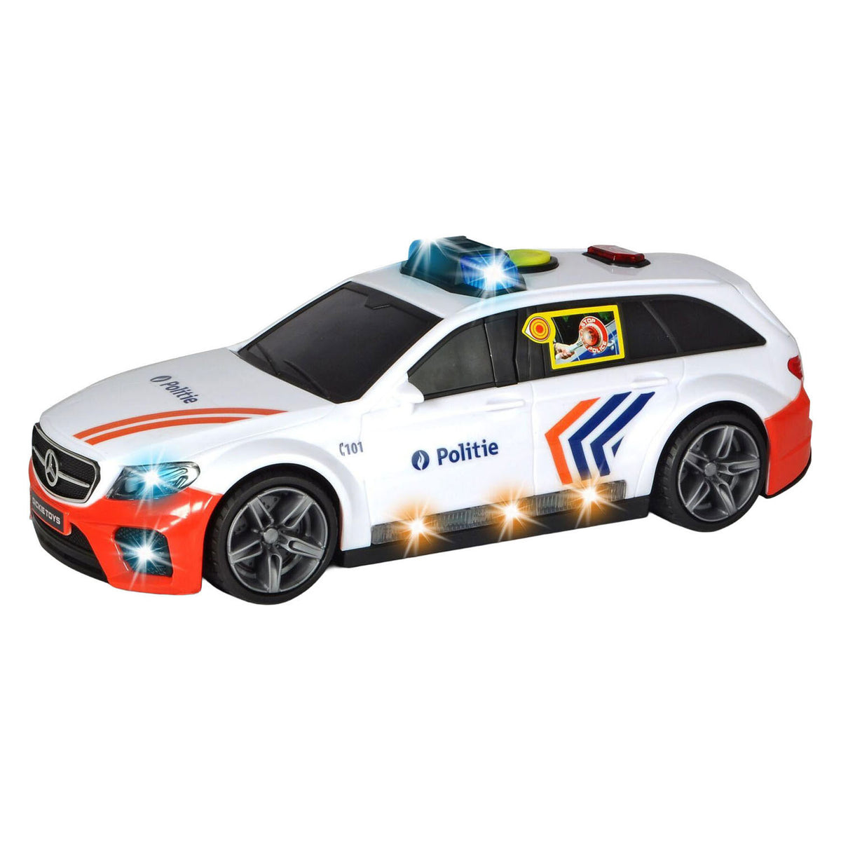 Dickie mercedes amg politie auto belgie - 1:16