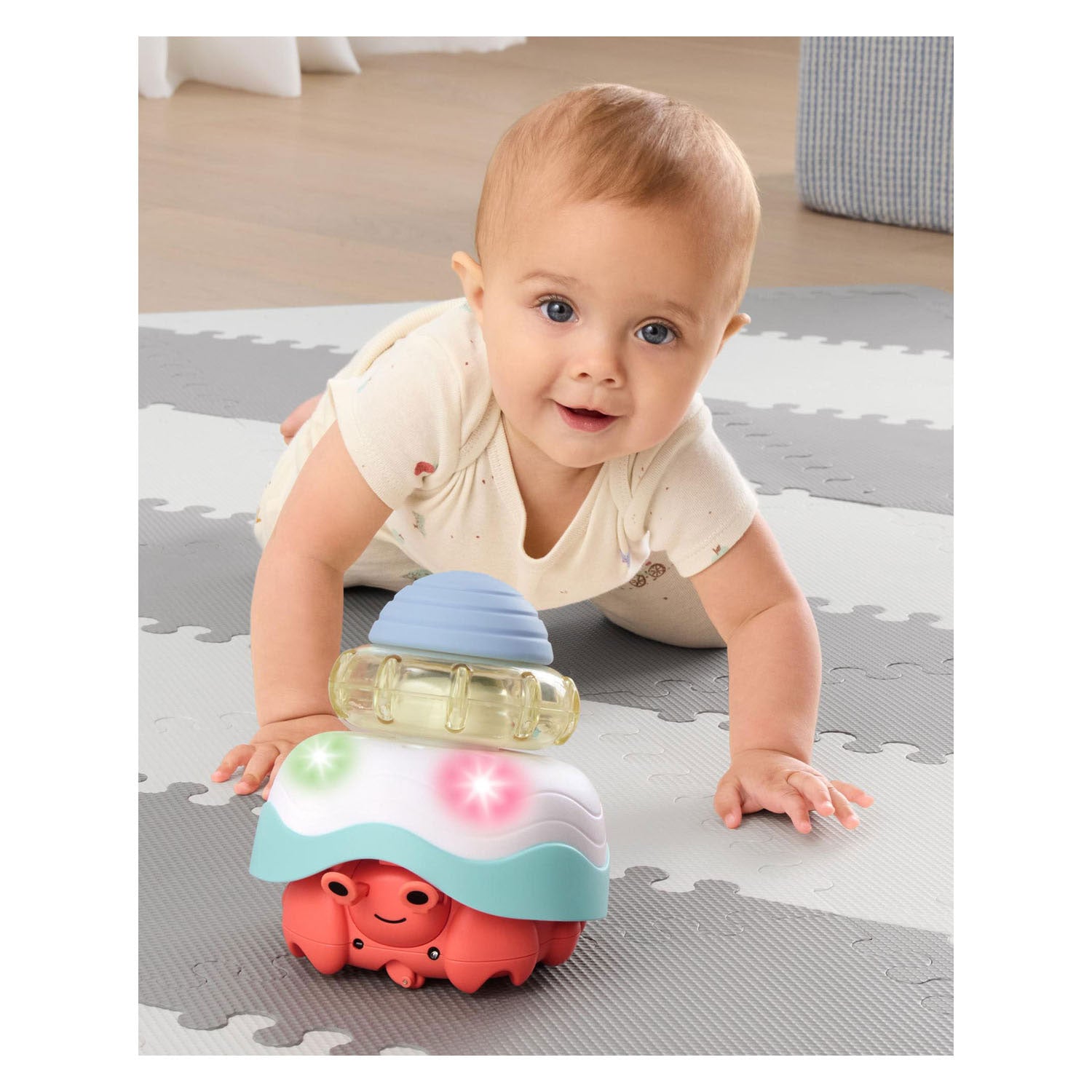 - Crab 4-in-1 Kruip Speelgoed met Licht en Geluid