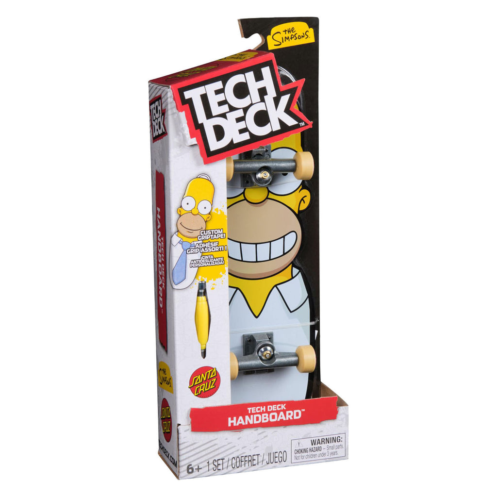 Tech Deck - Tech Deck the simpsons handboard authentieke miniskateboards (alleen voor gebruik met de hand)