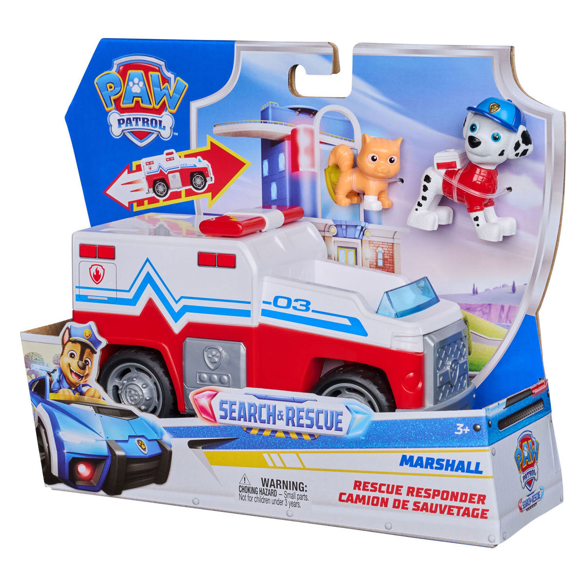 Paw patrol search rescue voertuig - marshall