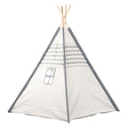 - Tipi met Houten Stokken en Vloerkleed - 120x120x150cm