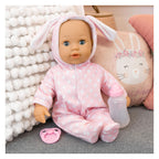 Bayer Design - Bayer Design - babypop anna first words baby met geluid 38 cm in roze