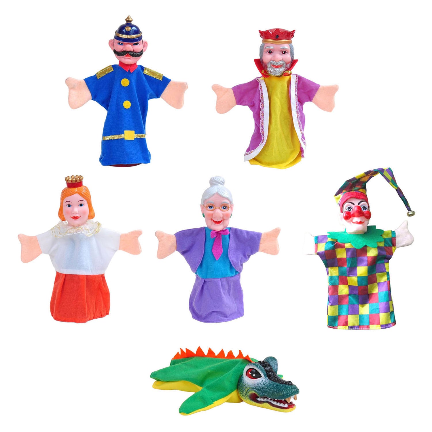 - Poppenkastpoppen Kasper - 6 stuks