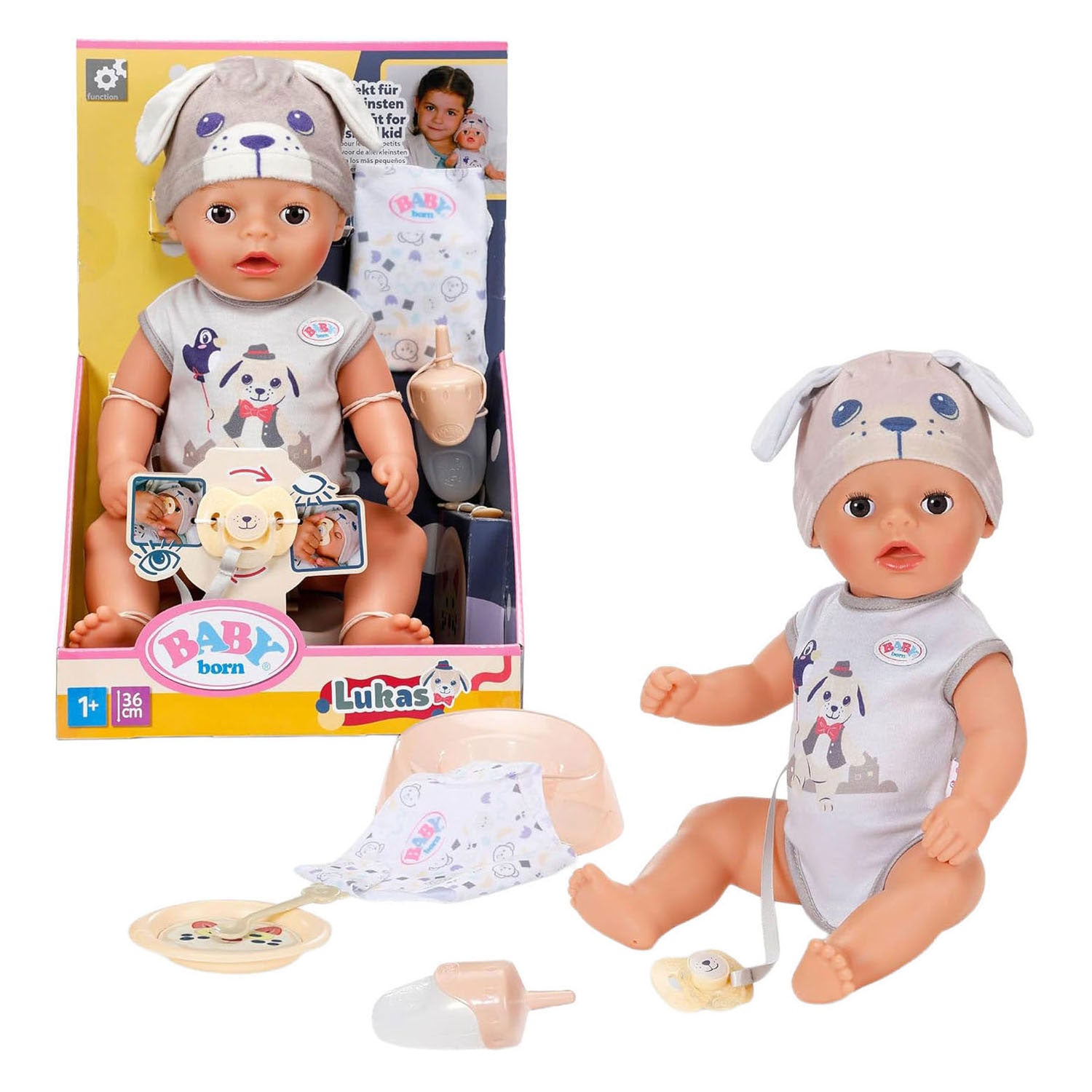 BABY Born - BABY Born soft touch little boy lukas dog - 36cm