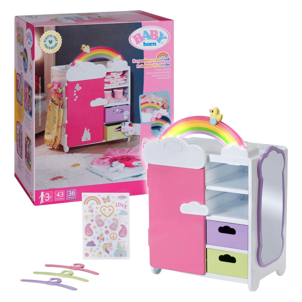BABY Born - BABY Born regenboogkledingkast