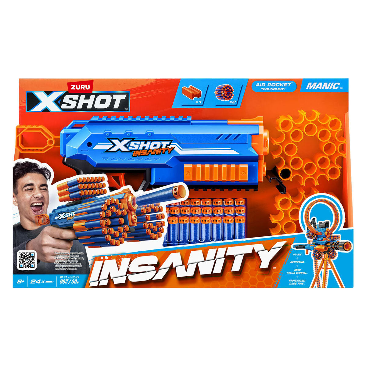 ZURU - ZURU x-shot insanity manic - 24 darts