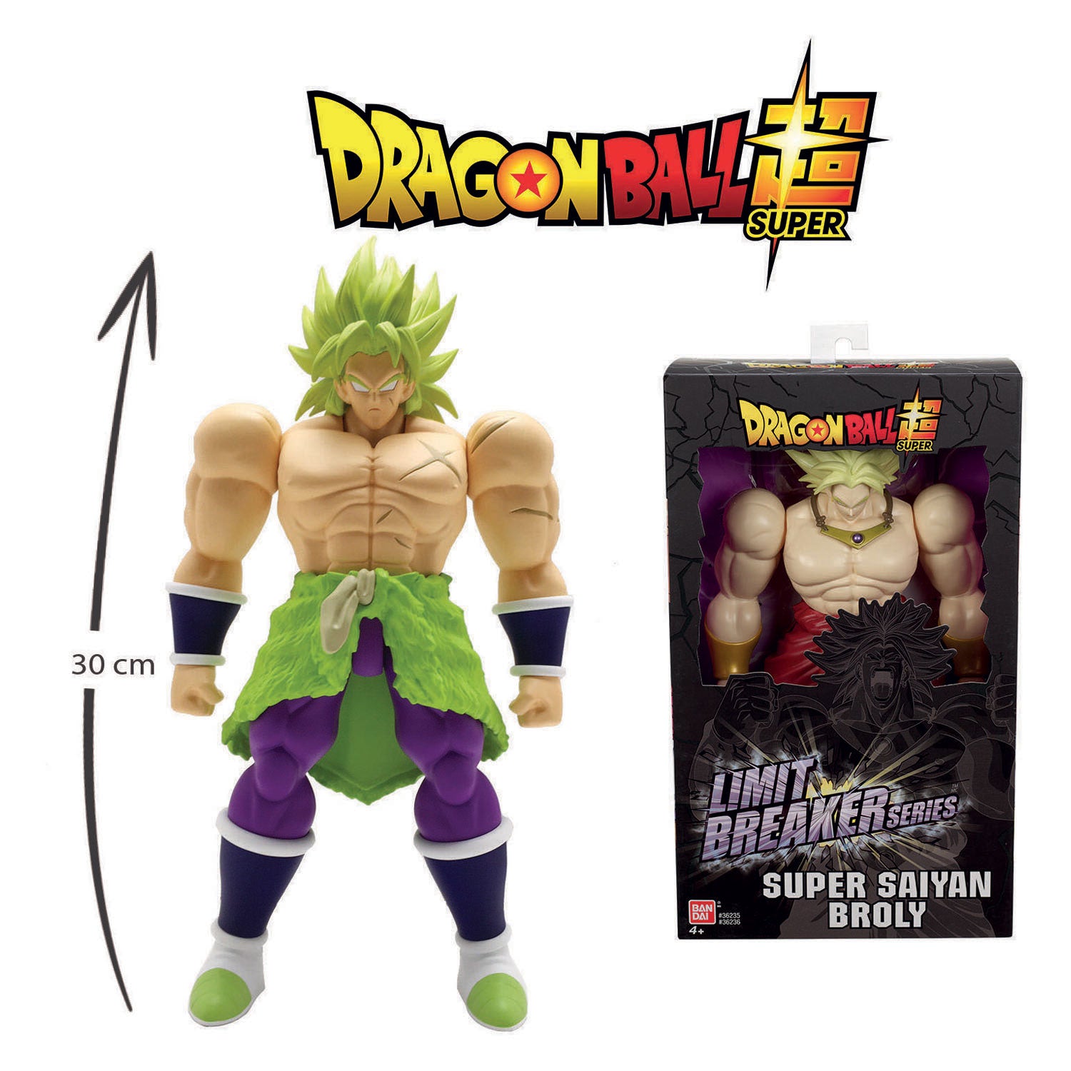 Bandai - Bandai Dragon ball super limit breaker broly figuur - 33cm