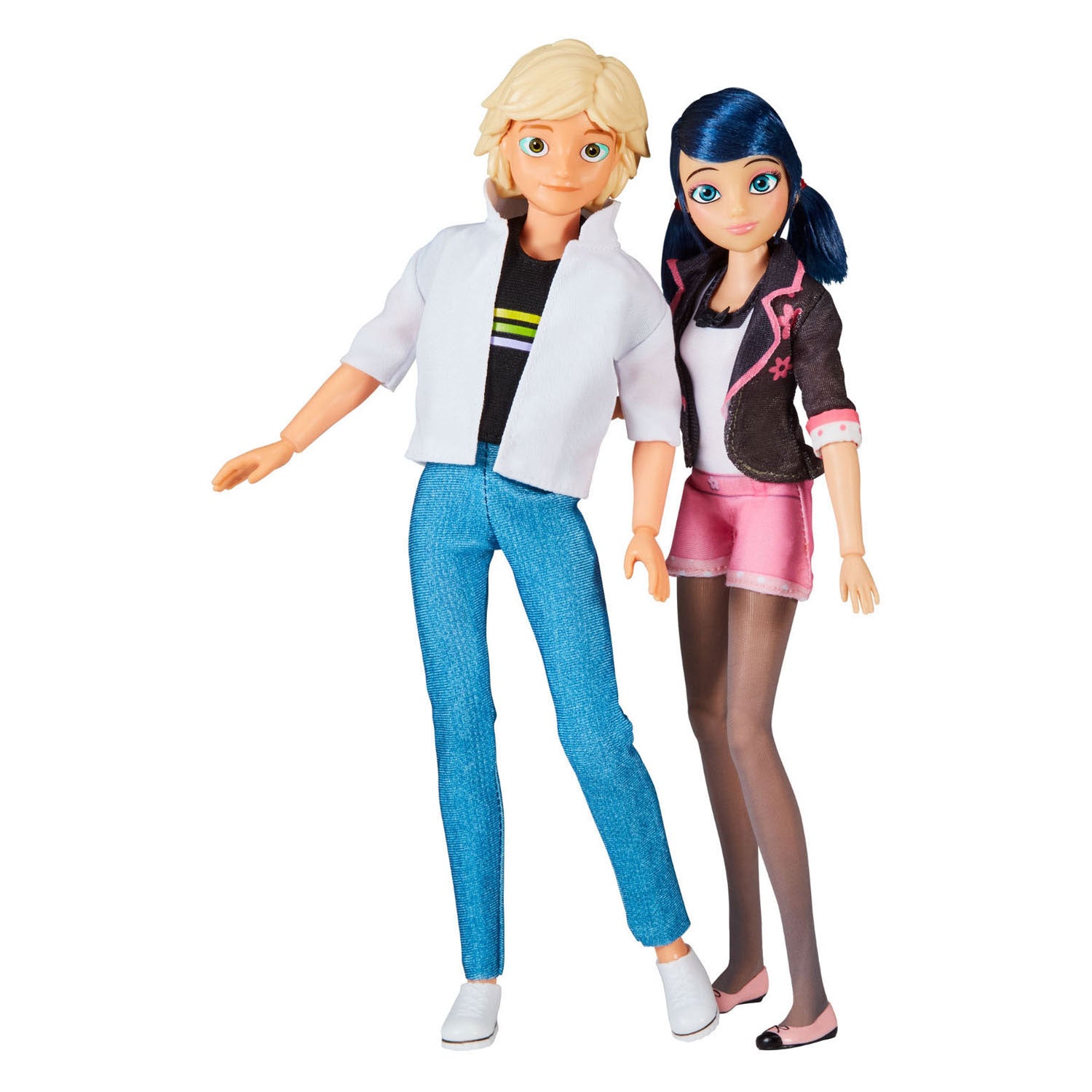 Bandai - Bandai Miraculous marinette & adrien poppenset - 26 cm