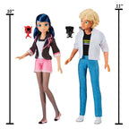 Bandai - Bandai Miraculous marinette & adrien poppenset - 26 cm