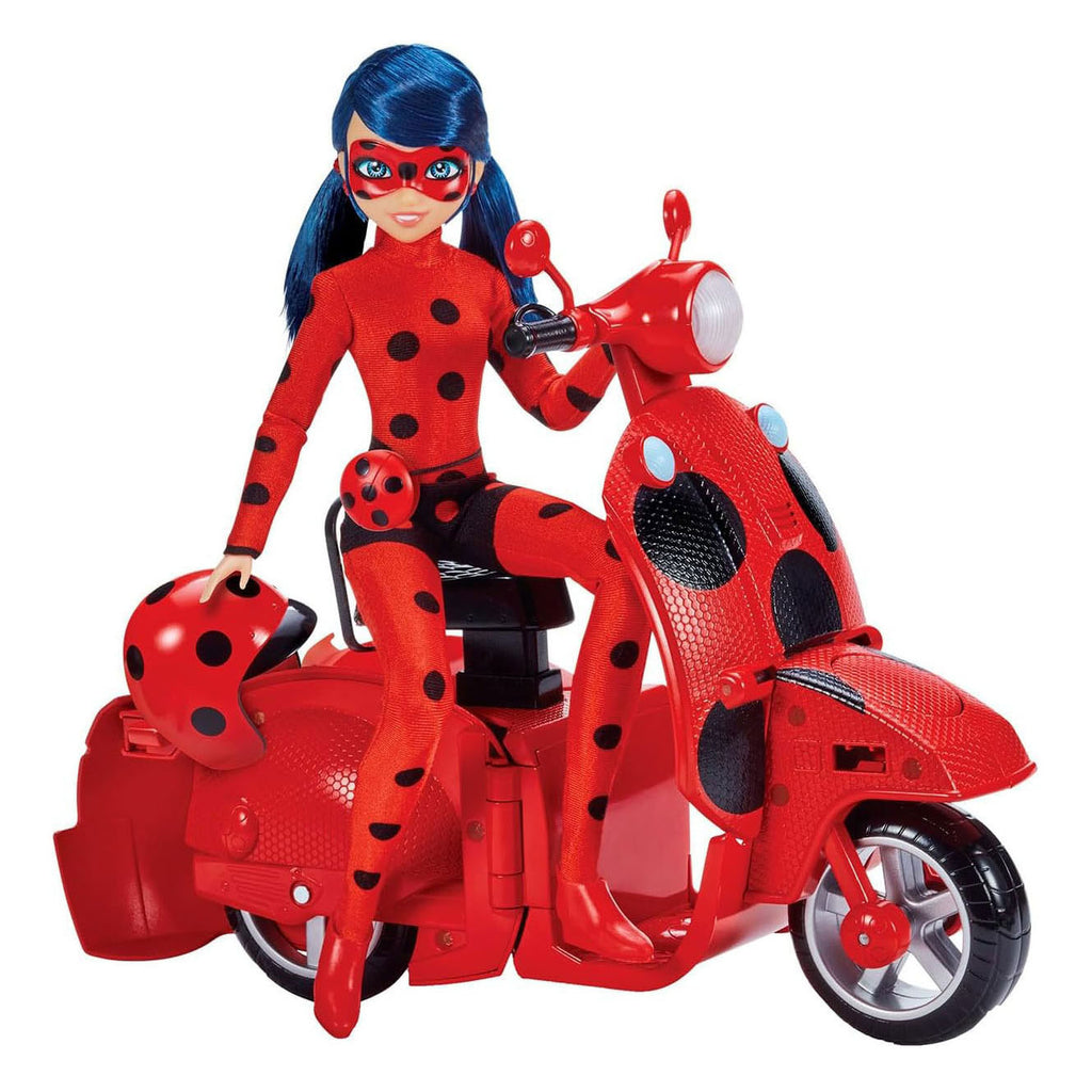 Bandai - Bandai Miraculous scooter met ladybug pop
