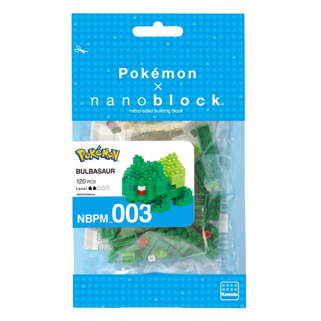 Bandai - Bandai Nanoblock bouwset pokémon bulbasaur - 120 stuks