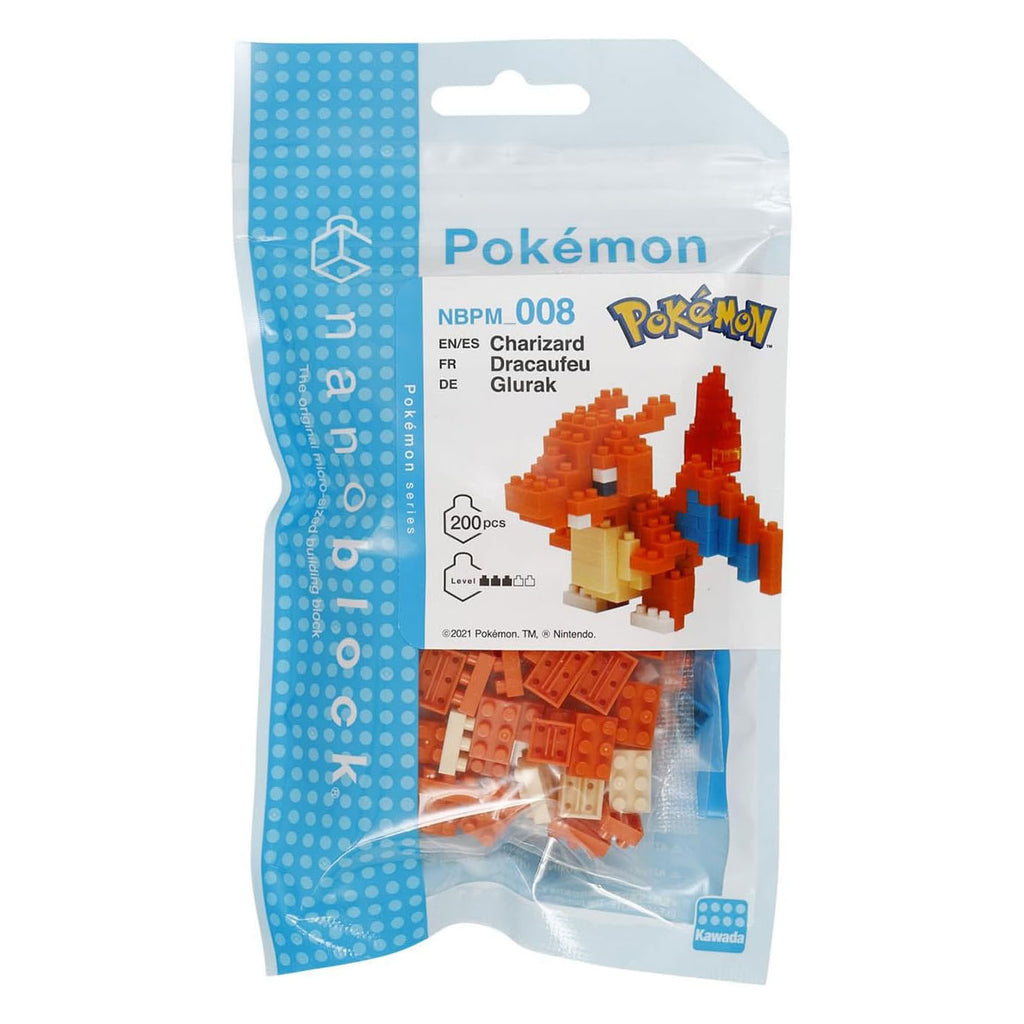Nanoblock - Nanoblock bouwset pokémon charizard - 200 stuks