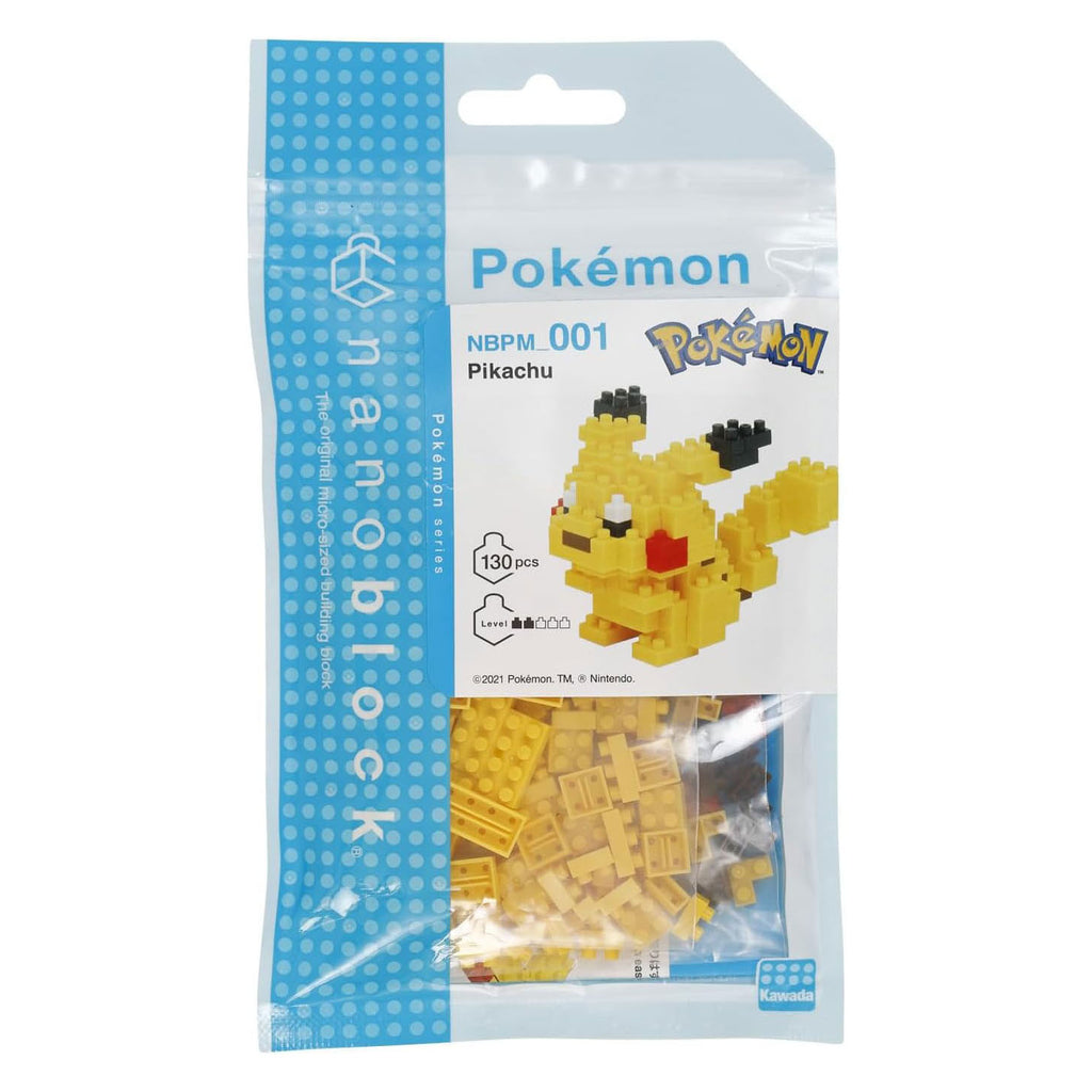 Nanoblock - Nanoblock bouwset pokémon pickachu - 130st.
