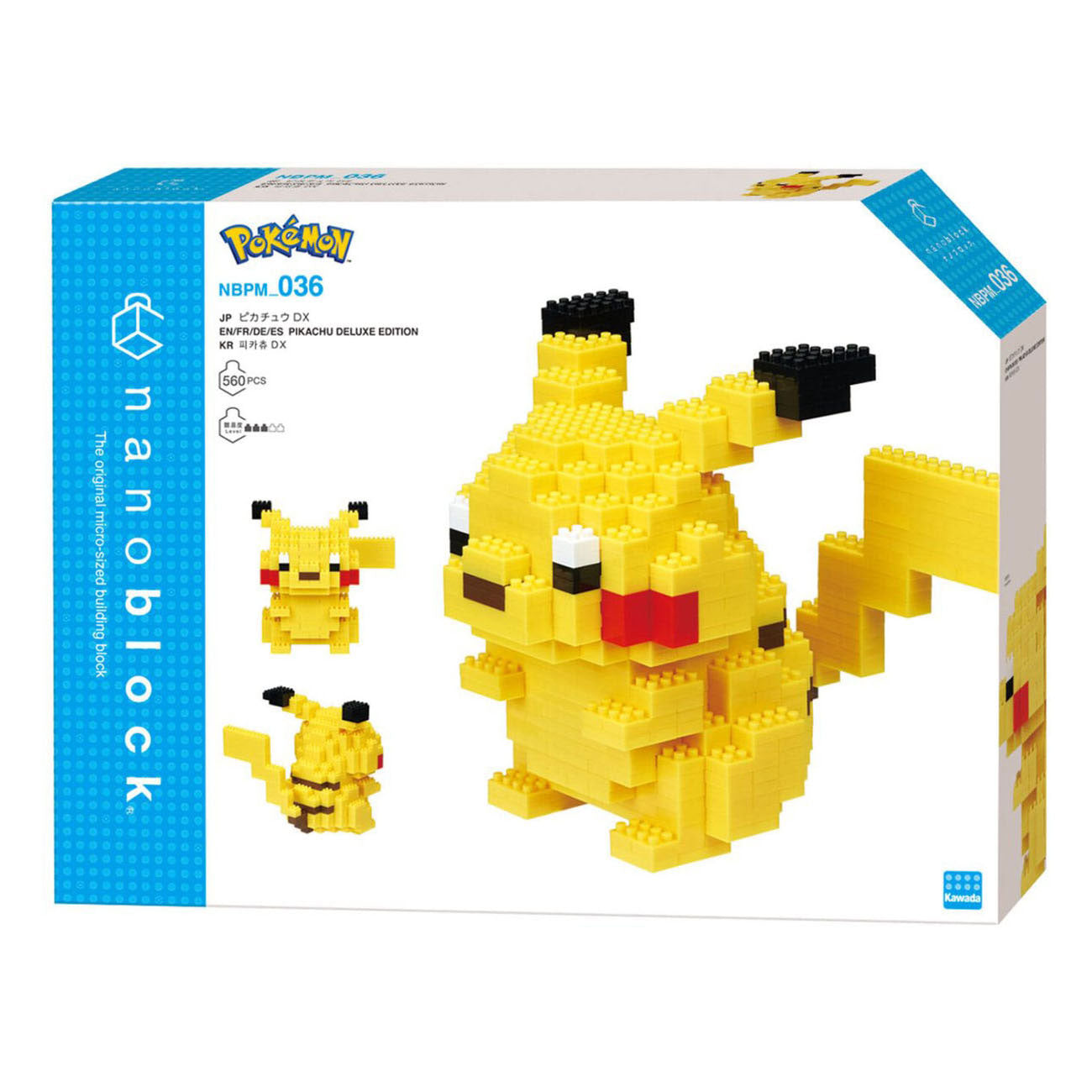 Bandai - Bandai Nanoblock bouwset pokémon pikachu deluxe - 560st.