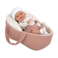 - Elegance Babyto Babypop Roze met Draagmand en Kussen - 33 cm