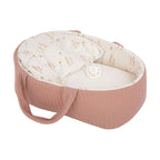 - Elegance Babyto Babypop Roze met Draagmand en Kussen - 33 cm