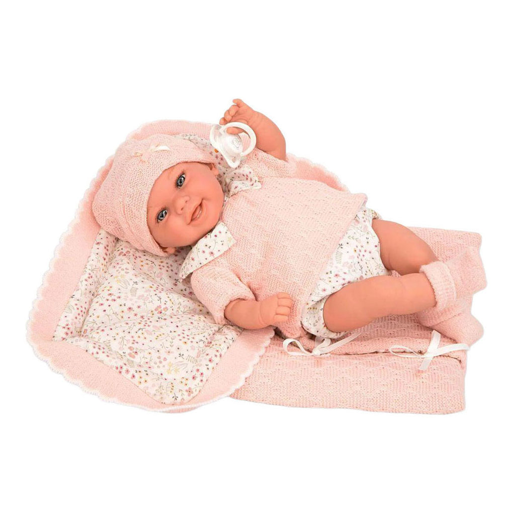 - Elegance Babyto Babypop met Bloemen Speelkleed - 35 cm