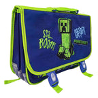 - Minecraft Schooltas 2 Compartimenten met Voorzak - 315x41x15cm
