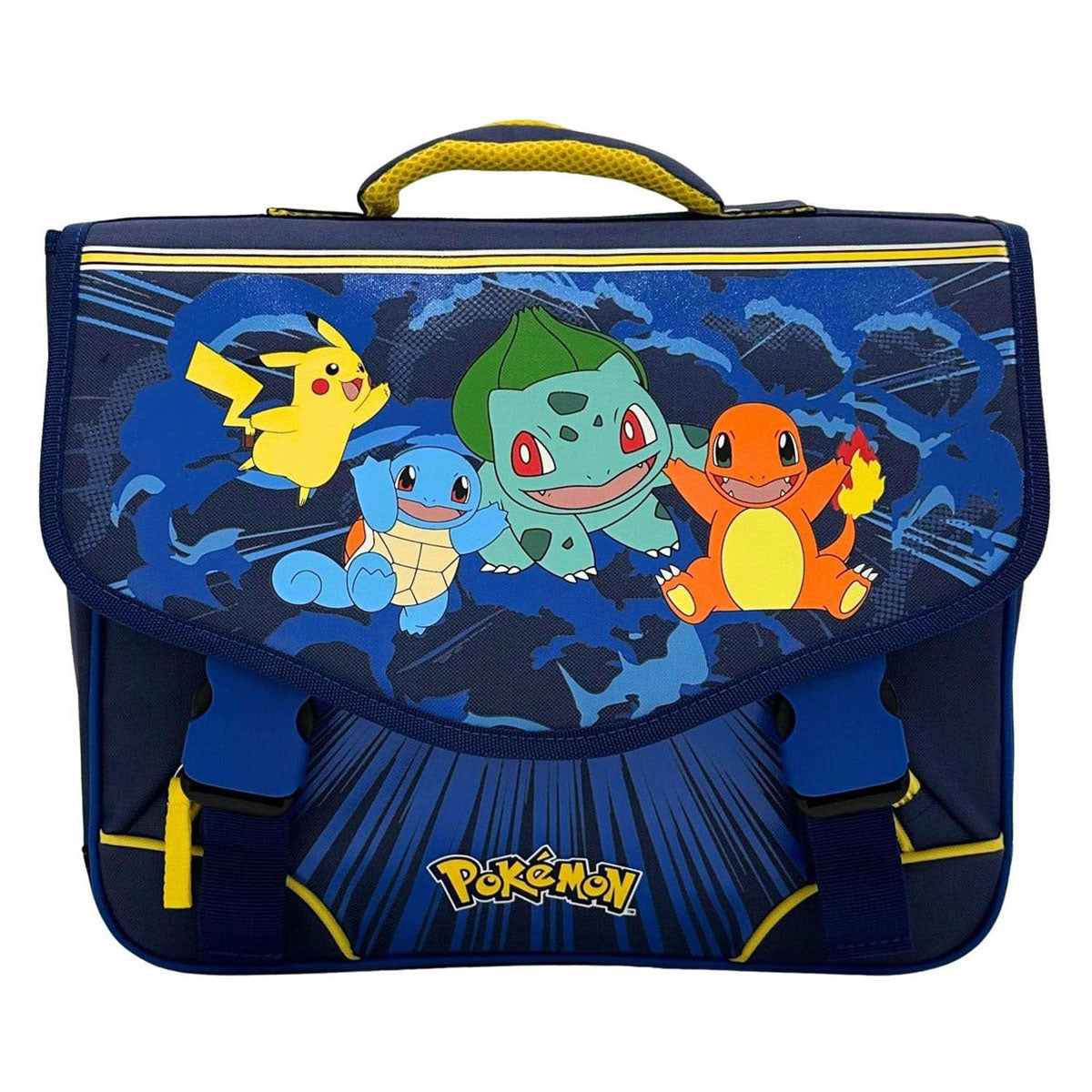 Pokémon - Pokémon Pokemon schooltas 2 compartimenten met voorzak