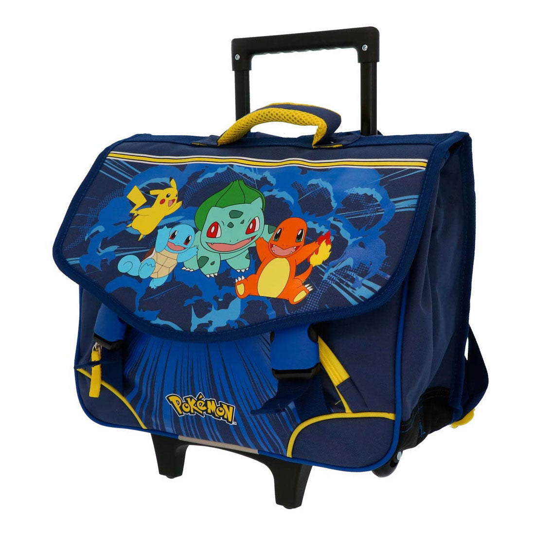 Pokémon - Pokémon Pokemon schooltas trolley 2 compartimenten met voorzak