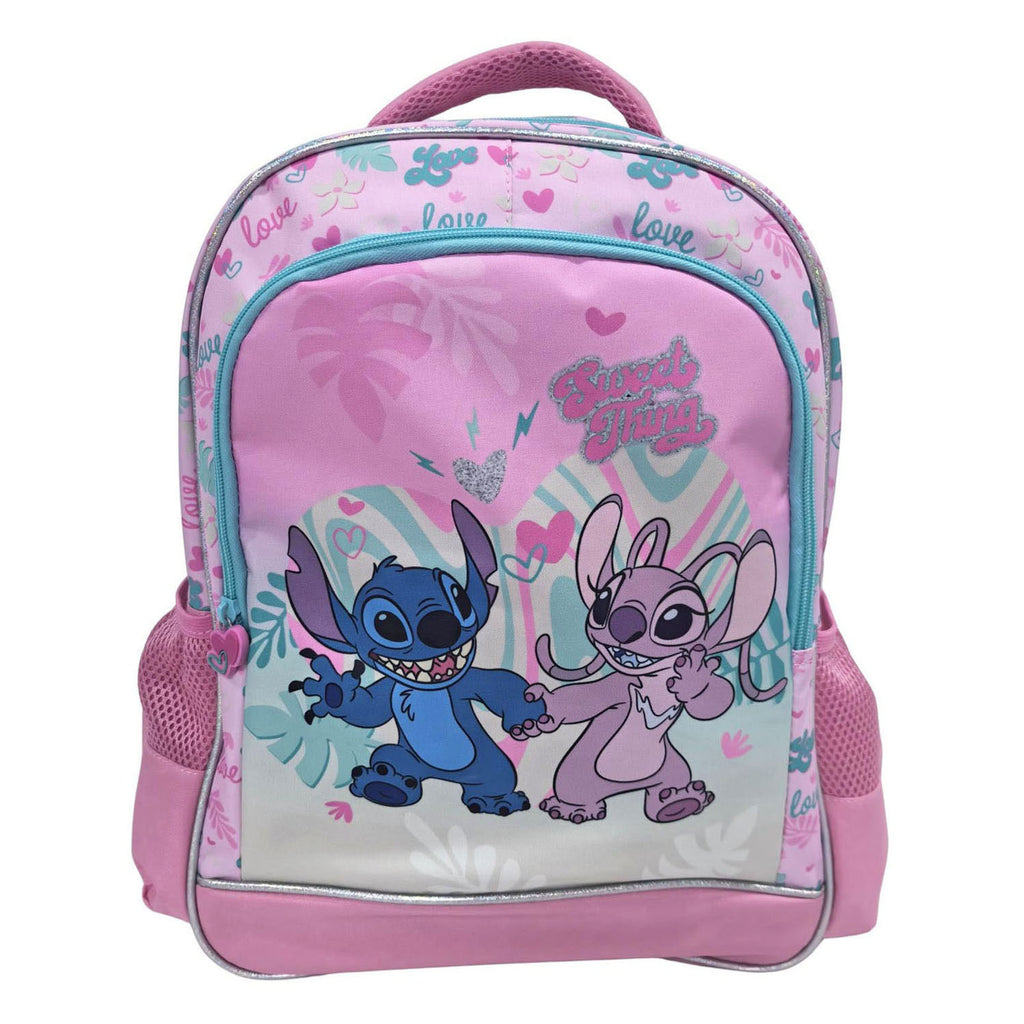 Disney - Stitch love rugzak 3 compartimenten met zijvakken