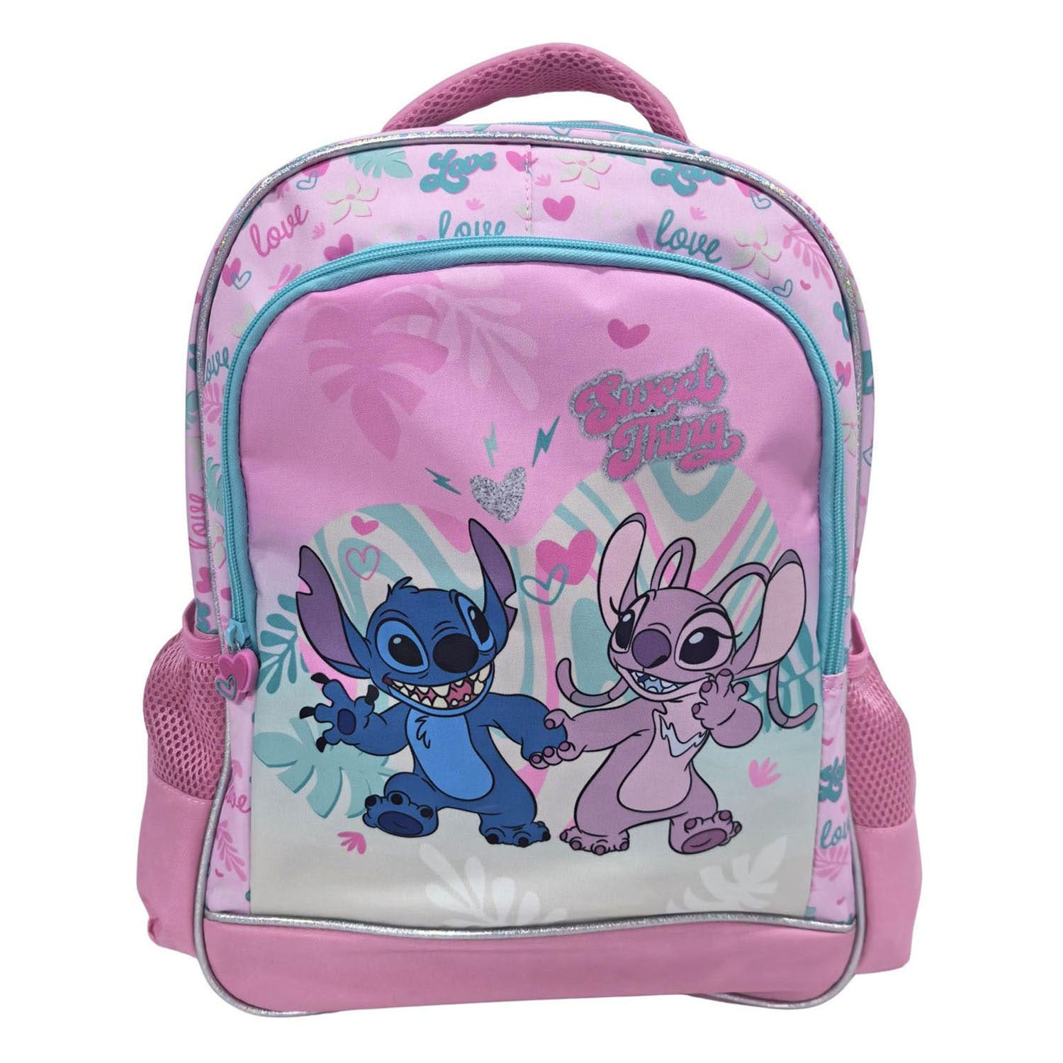 Disney - Stitch love rugzak 3 compartimenten met zijvakken