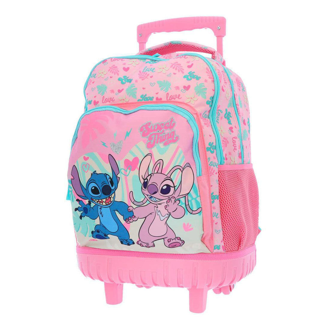 Disney - Stitch love trolley rugzak 3 compartimenten met zijvakken