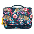 Stones and bones floral ambush indigo cedar schooltas