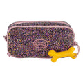 Stones and bones rowan 2.0 - etui - pennenzak voor kinderen - 3 vakken - glamour - lila