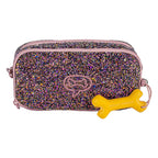 Stones and bones rowan 2.0 - etui - pennenzak voor kinderen - 3 vakken - glamour - lila