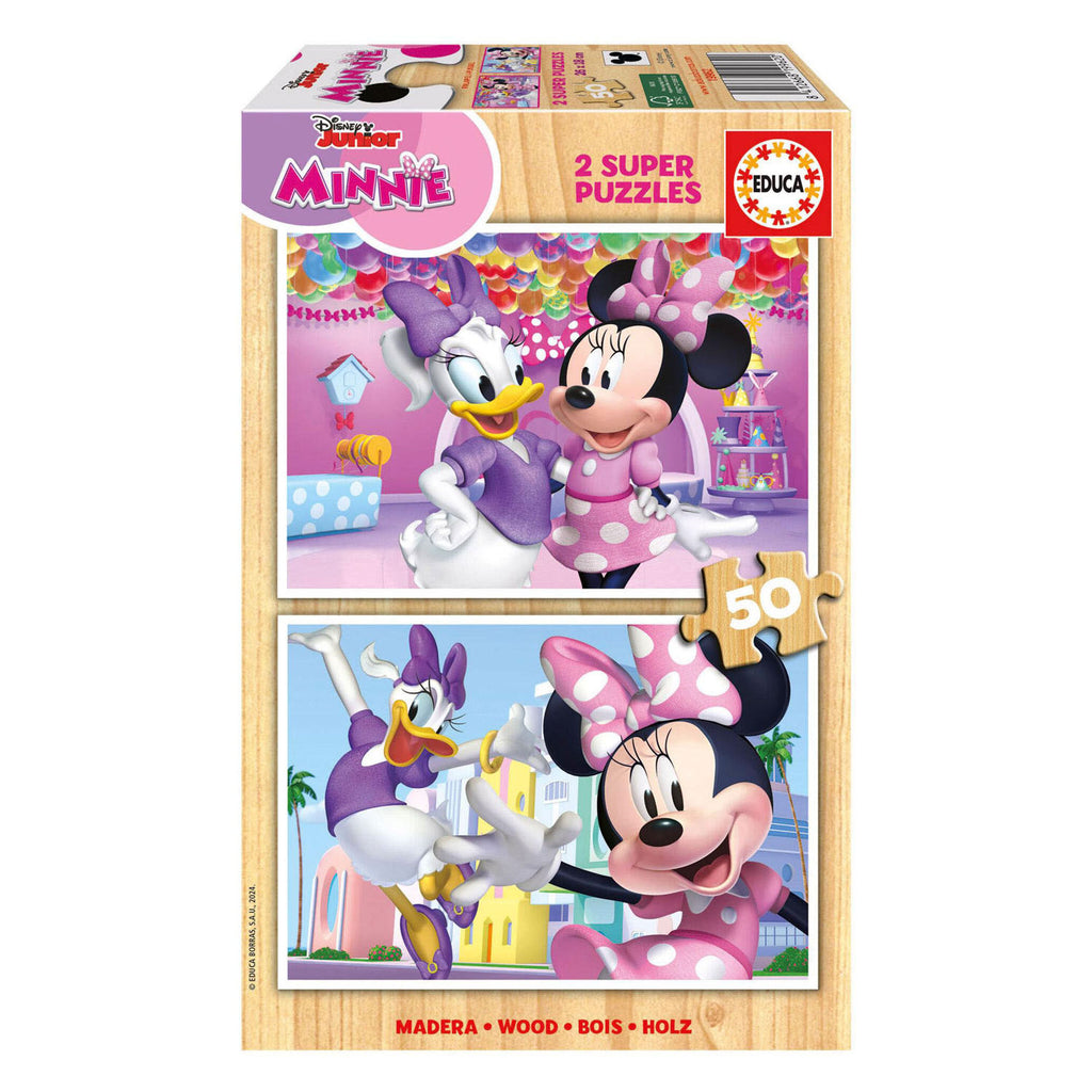 Disney - Minnie mouse houten legpuzzel - 2x50 stuks