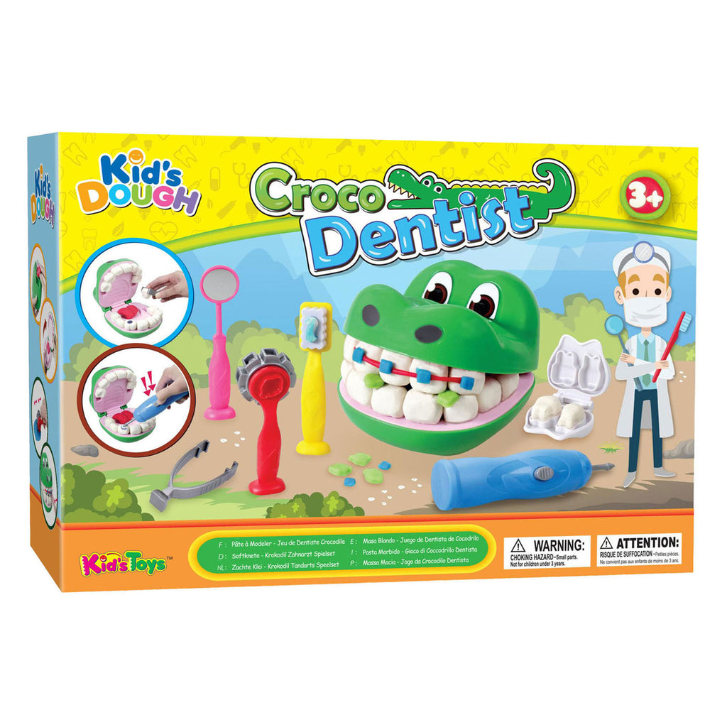 - Kid's Dough Croco Dentist Klei Speelset