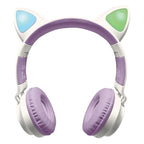 - 2-in-1 Bluetooth Koptelefoon met Licht Kattenoren