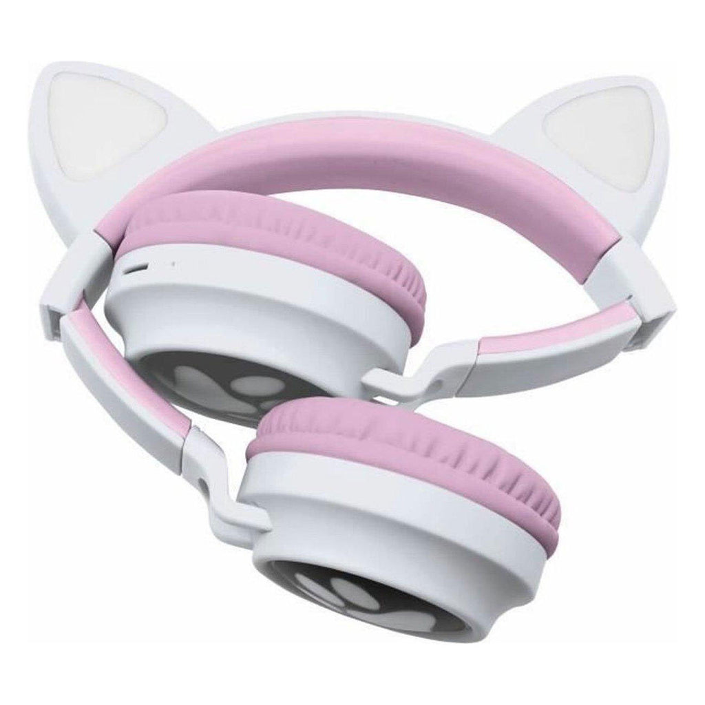 - 2-in-1 Bluetooth Koptelefoon met Licht Kattenoren