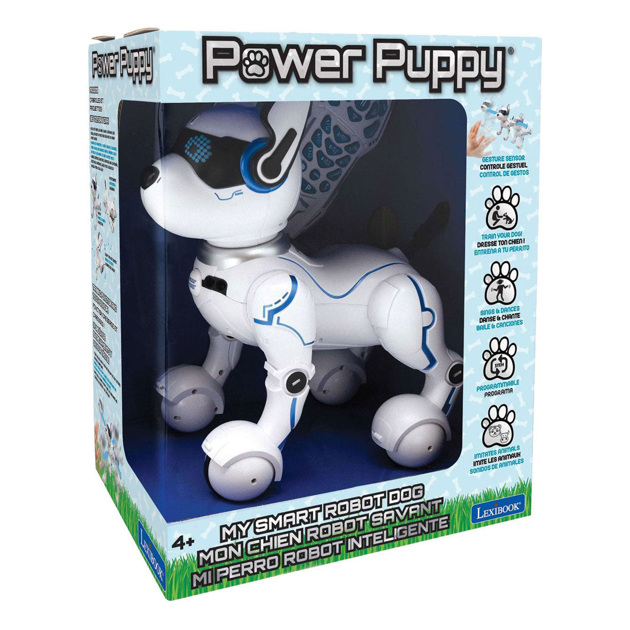 Lexibook - Lexibook Stroom puppy – my smart robotic dog met programming function dance walk movements touch sensors en animal imitation incl. afstandsbediening